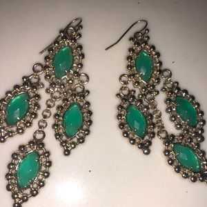 Kendra Scott Melody Earrings in Emerald